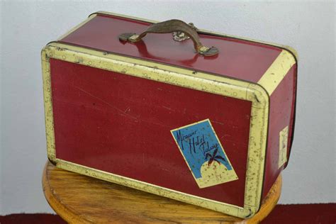 Vintage Tin Suitcase 